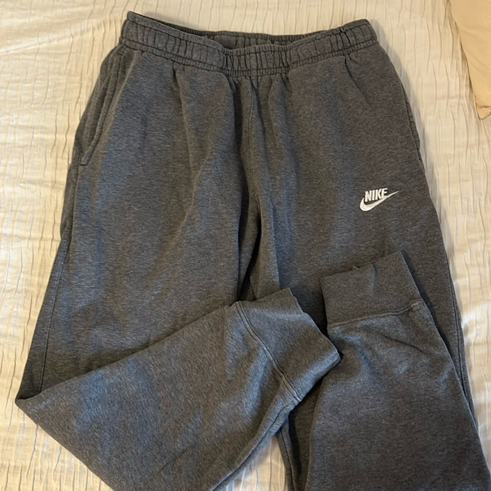 Gray Nike joggers